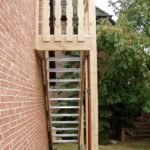 Außentreppe aus Eiche