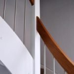 Mahagoni-Stufen mit Rutschgummi