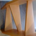 Platzsparende Raumspartreppe aus Buche