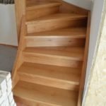 Treppenanlage aus Wildeiche